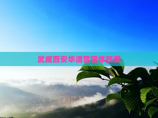 武威到西安华清宫团体旅游