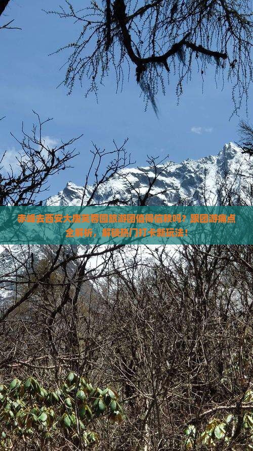 赤峰去西安大唐芙蓉园大型旅游团