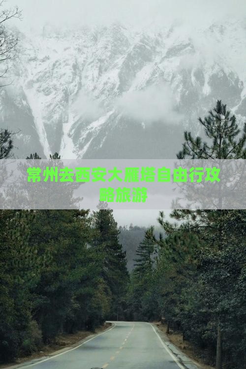 常州去西安大雁塔自由行
