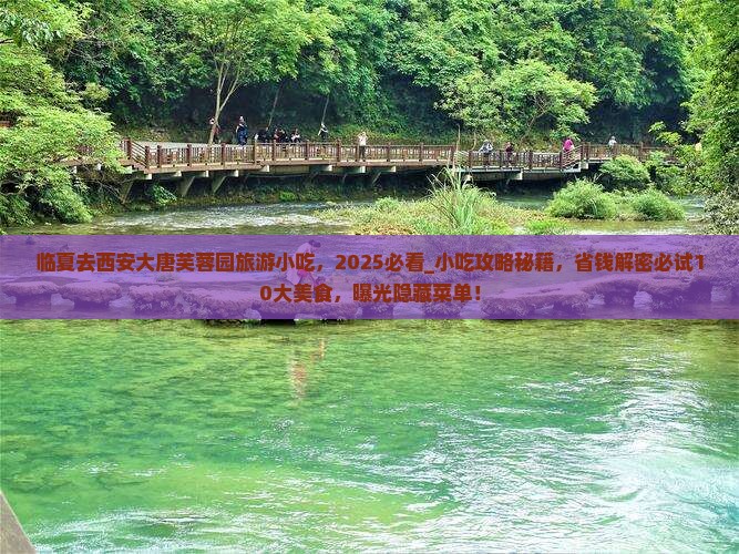 临夏去西安大唐芙蓉园旅游小吃