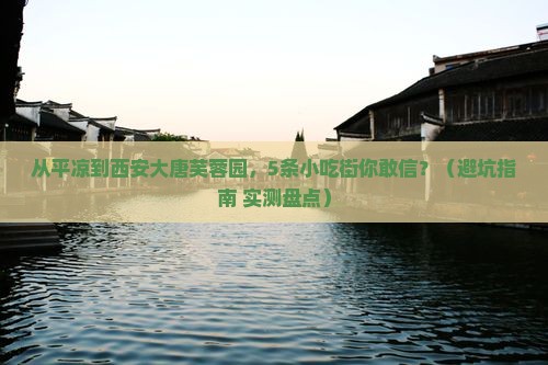 平凉去西安大唐芙蓉园旅游小吃
