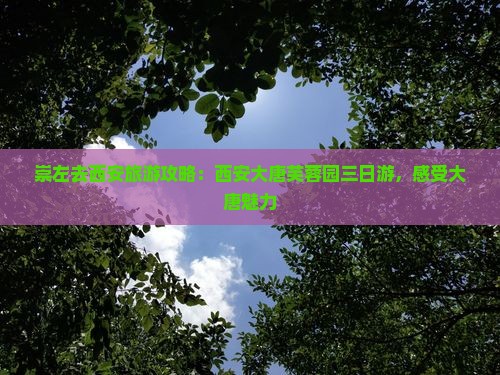 崇左去西安大唐芙蓉园三日游