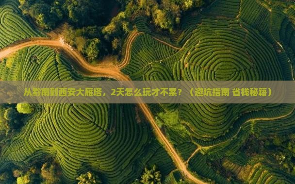 黔南去西安大雁塔二日游