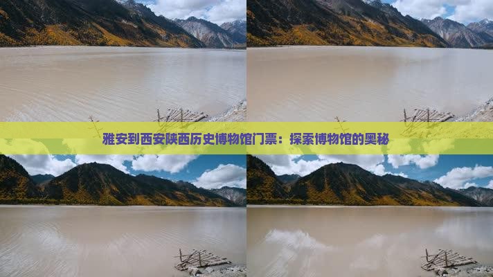 雅安到西安陕西历史博物馆门票
