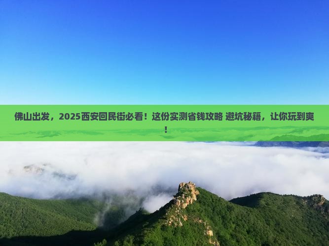 佛山去西安回民街景点