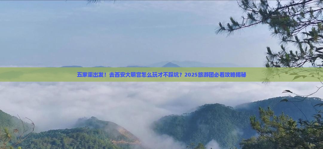 五家渠到西安大明宫国家遗址公园大型旅游团