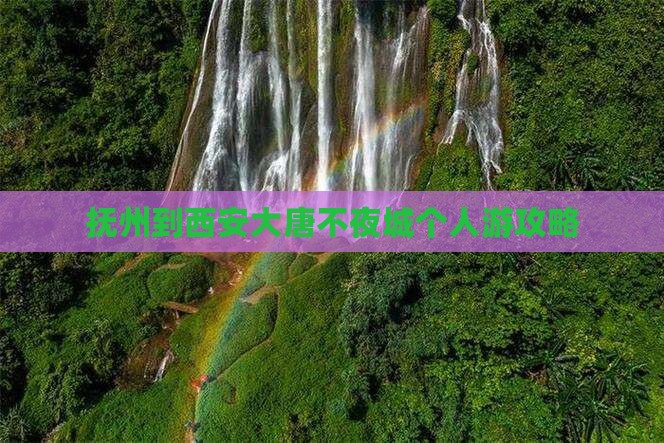 抚州到西安大唐不夜城个人游
