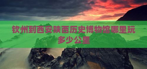 钦州到西安陕西历史博物馆哪里玩