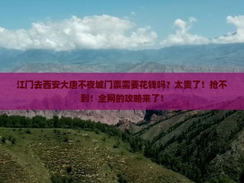 江门去西安大唐不夜城门票