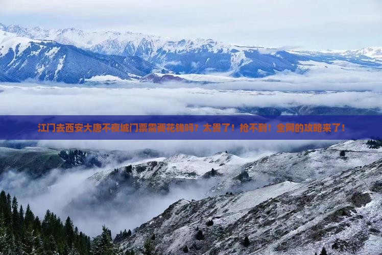 江门去西安大唐不夜城门票