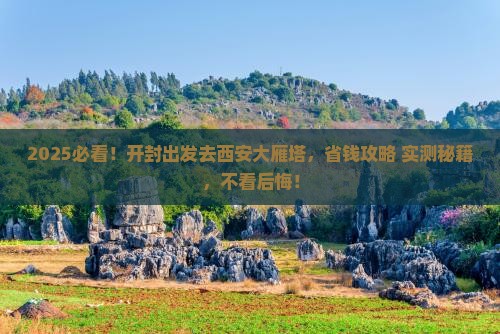开封去西安大雁塔旅游