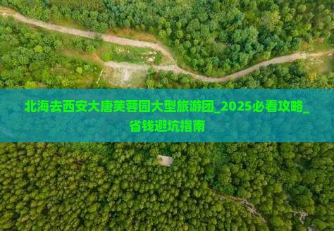 北海去西安大唐芙蓉园大型旅游团