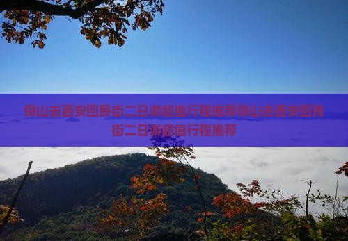 保山去西安回民街二日游