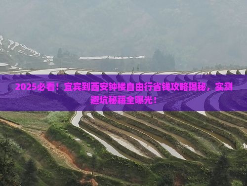 宜宾到西安钟楼自由行