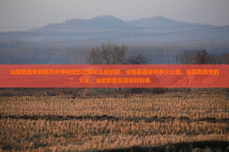 汕尾到西安陕西历史博物馆五日游
