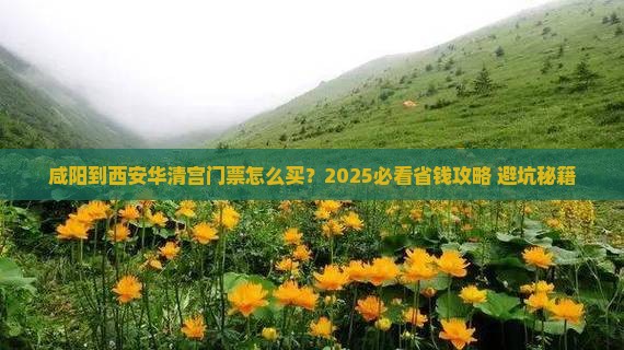 咸阳到西安华清宫门票