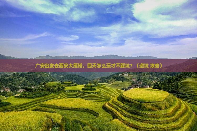 广安到西安大雁塔四日游