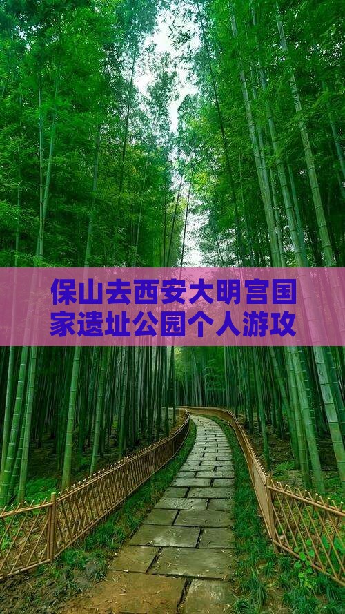 保山去西安大明宫国家遗址公园个人游