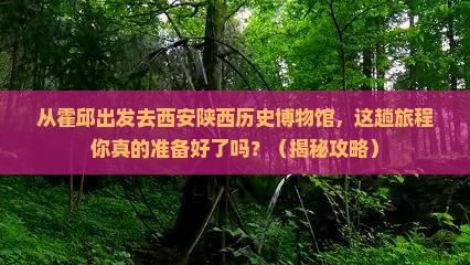 霍邱去西安陕西历史博物馆景点