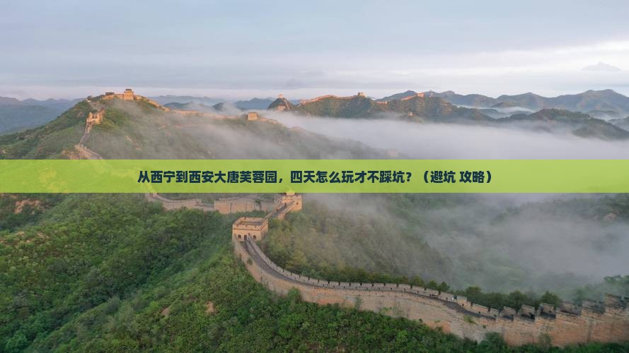 西宁到西安大唐芙蓉园四日游