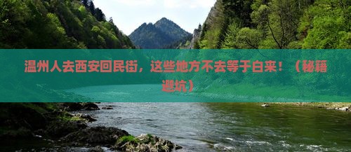温州去西安回民街必去地