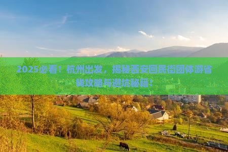 杭州到西安回民街团体旅游 杭州到西安回民街团体旅游