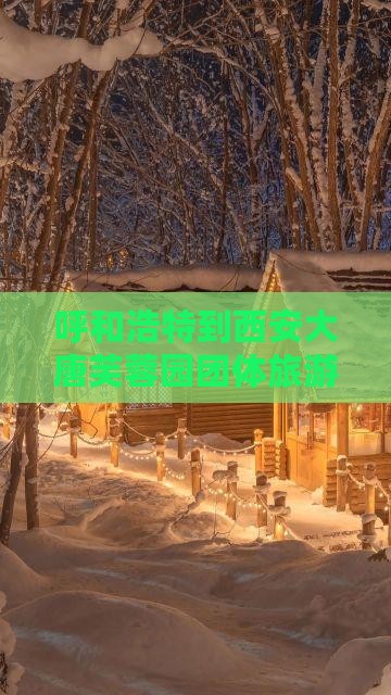 呼和浩特到西安大唐芙蓉园团体旅游