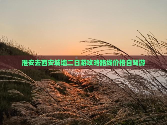 淮安去西安城墙二日游