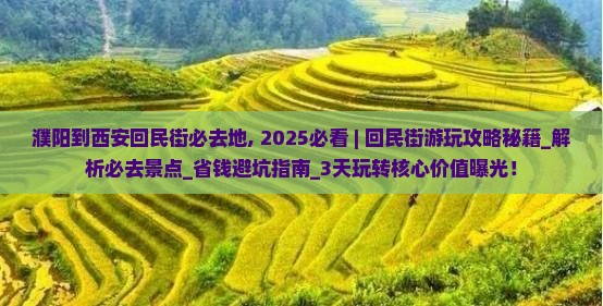 濮阳到西安回民街必去地
