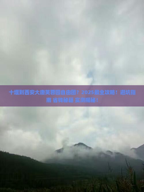 十堰到西安大唐芙蓉园自由团