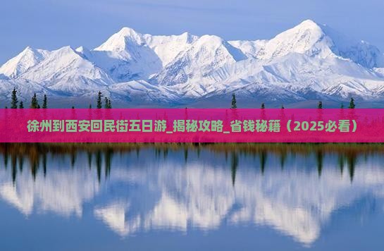 徐州到西安回民街五日游