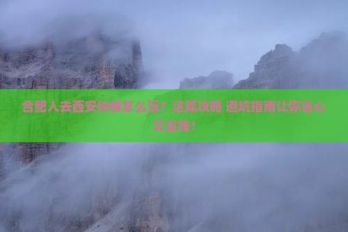 合肥去西安钟楼旅行社