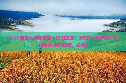 秋天到西安大唐不夜城七日游