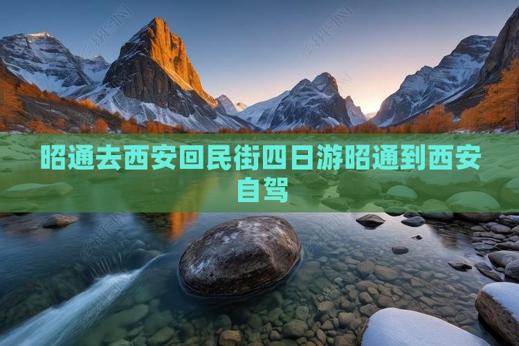昭通去西安回民街四日游