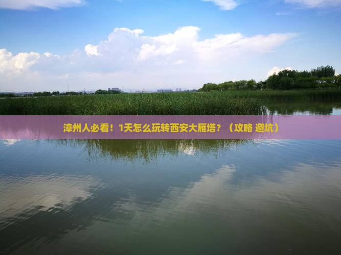 漳州到西安大雁塔一日游