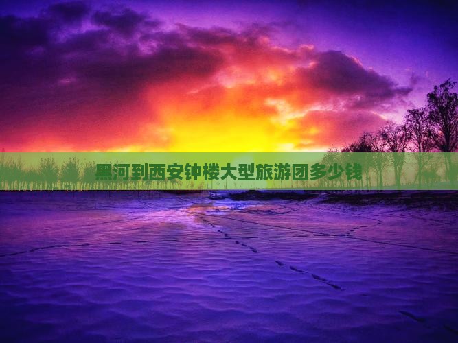 黑河到西安钟楼大型旅游团