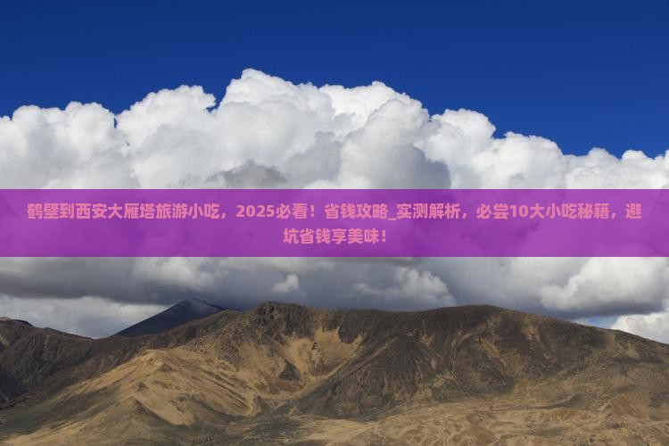 鹤壁到西安大雁塔旅游小吃