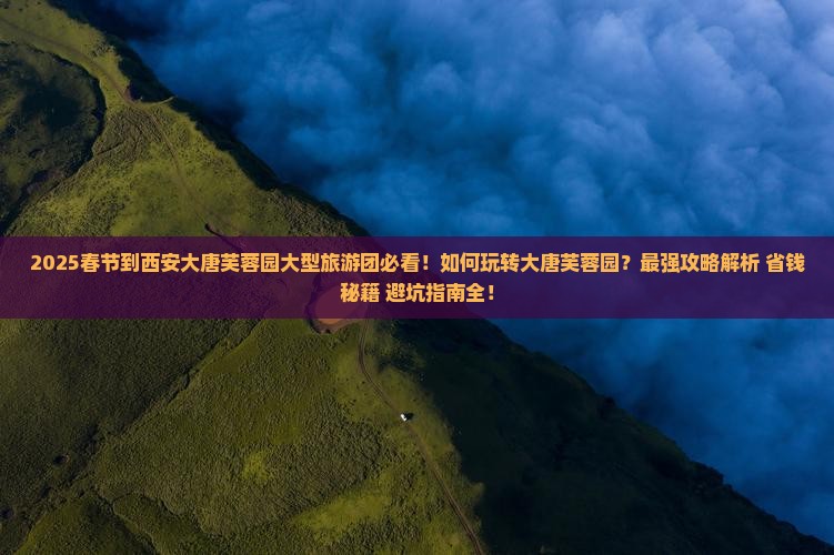 春节到西安大唐芙蓉园大型旅游团