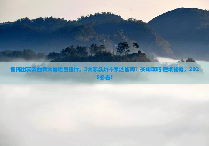 仙桃到西安大雁塔自由行