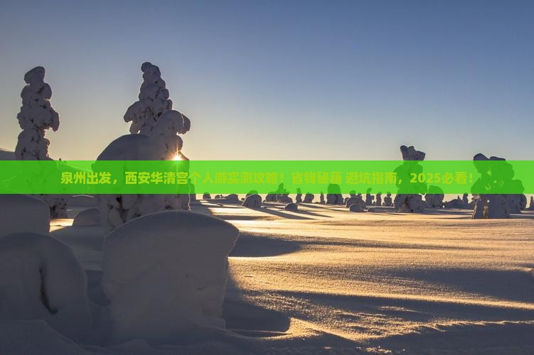 泉州到西安华清宫个人游