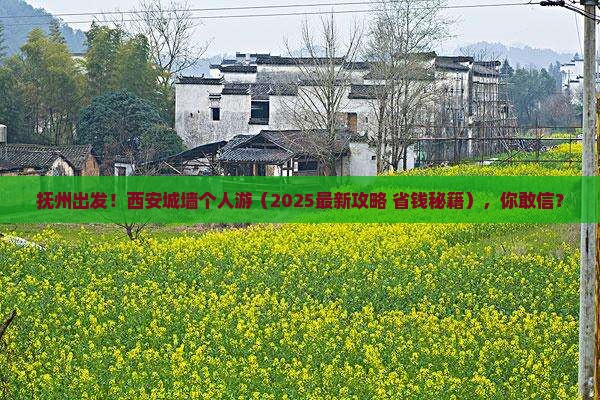 抚州去西安城墙个人游