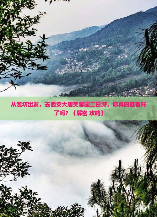 潍坊去西安大唐芙蓉园二日游