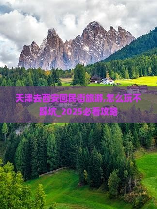 天津去西安回民街旅游