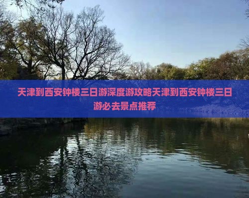 天津到西安钟楼三日游