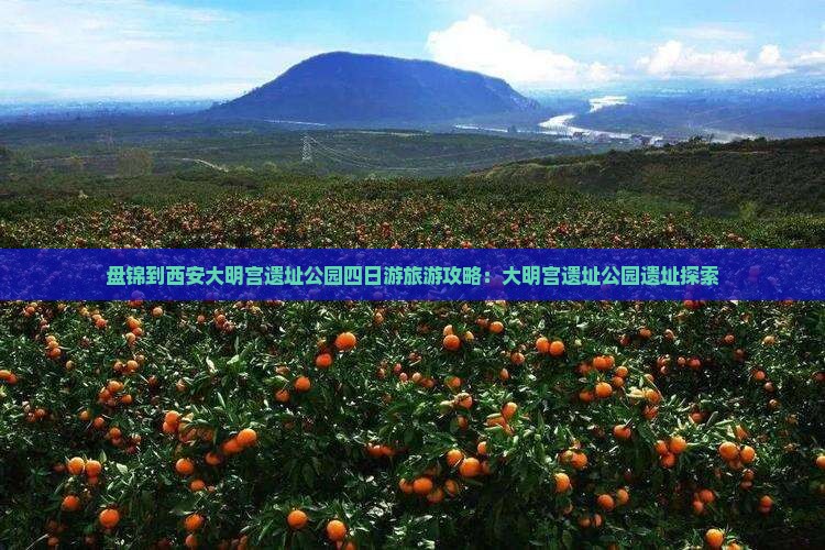 盘锦到西安大明宫国家遗址公园四日游