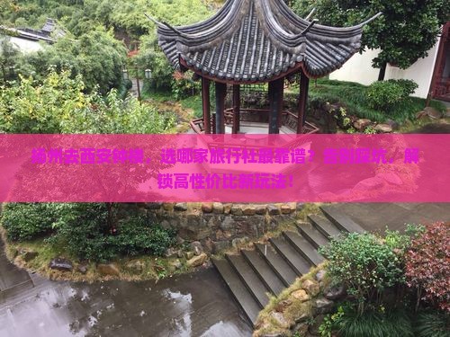 扬州去西安钟楼旅行社