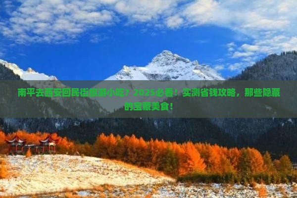 南平去西安回民街旅游小吃
