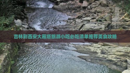 吉林到西安大雁塔旅游小吃