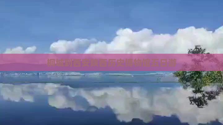桐城到西安陕西历史博物馆五日游
