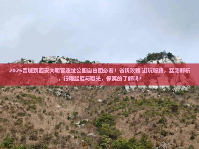 晋城到西安大明宫国家遗址公园自由团